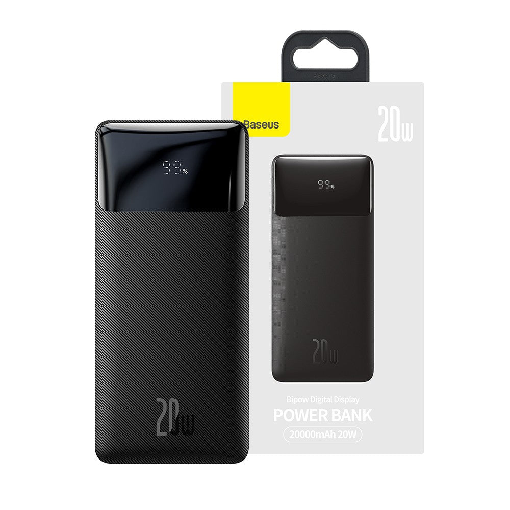Baseus Bipow Digital Display Power Bank 10000mAh 20W-Black