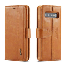 Load image into Gallery viewer, Samsung Galaxy S10 Plus BRG Leather Wallet 2 Card-Slot Detachable Case
