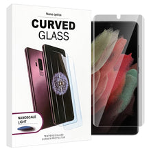 Load image into Gallery viewer, Samsung Galaxy S22 Privacy Screen Protector UV GLUE Tempered Glass Nano Optics
