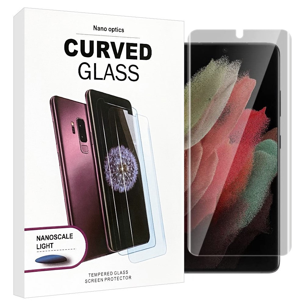 Samsung Galaxy S22 Privacy Screen Protector UV GLUE Tempered Glass Nano Optics