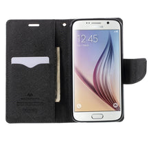 Load image into Gallery viewer, Samsung Galaxy S6 Edge Mercury Goospery Fancy Diary Wallet Case
