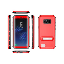 Load image into Gallery viewer, Samsung Galaxy S8 Shellbox Extreme Waterproof Dot Kickstand Case
