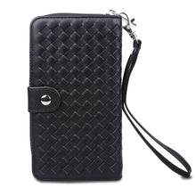 Load image into Gallery viewer, Samsung Galaxy S8 BRG Woven Leather Purse 3 Card-Slot Detachable Case
