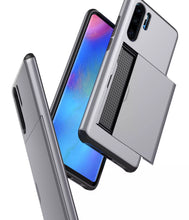 Load image into Gallery viewer, Huawei P30 Pro Slim Armor Card Slide Case
