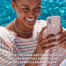 Load image into Gallery viewer, iPhone X / XS Speck Presidio Clear + Glitter Case

