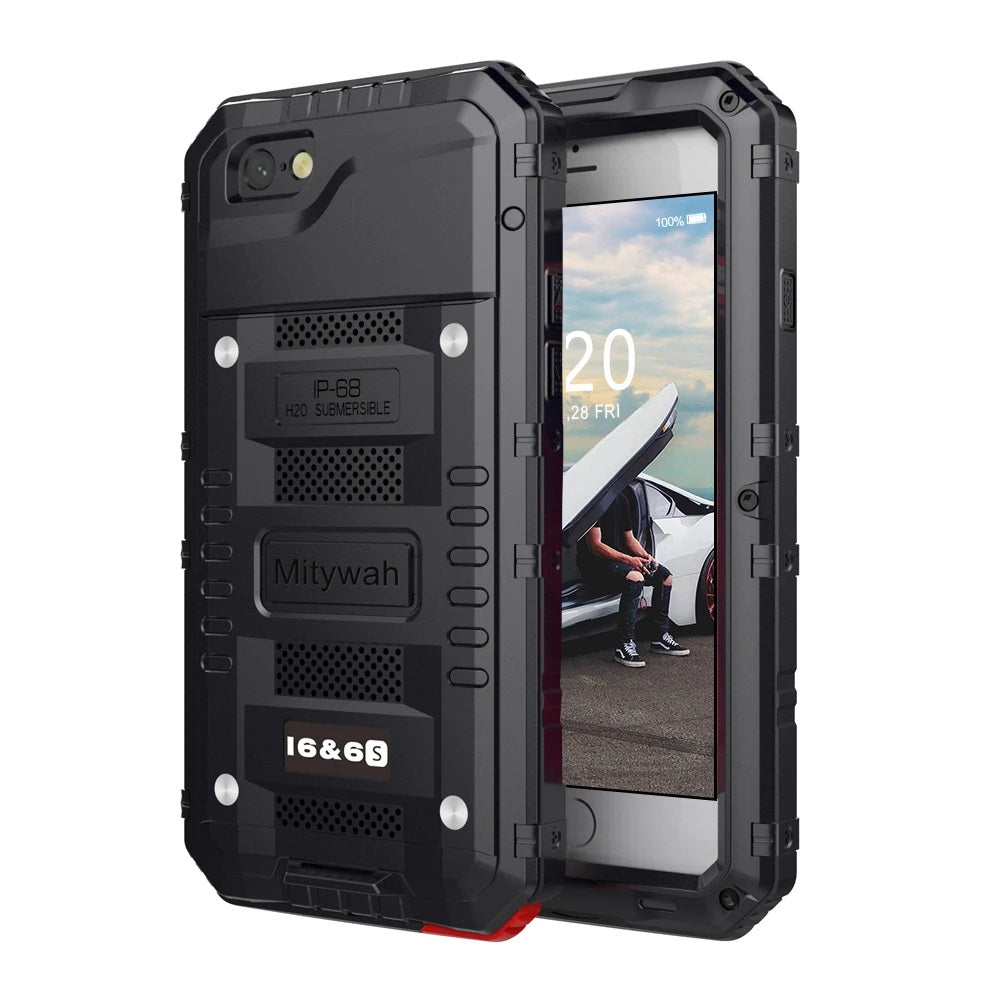 iPhone 6 / 6s IP68 Waterproof Heavy Duty Protection Case - Black