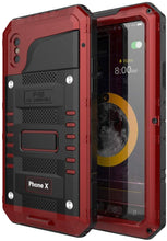 Load image into Gallery viewer, iPhone X IP68 Waterproof Heavy Duty Protection Case - Red
