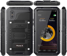 Load image into Gallery viewer, iPhone X IP68 Waterproof Heavy Duty Protection Case - Black
