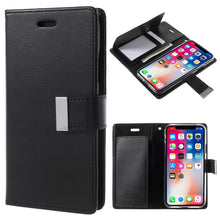 Load image into Gallery viewer, iPhone X / XS Mercury Goospery Rich Diary Case
