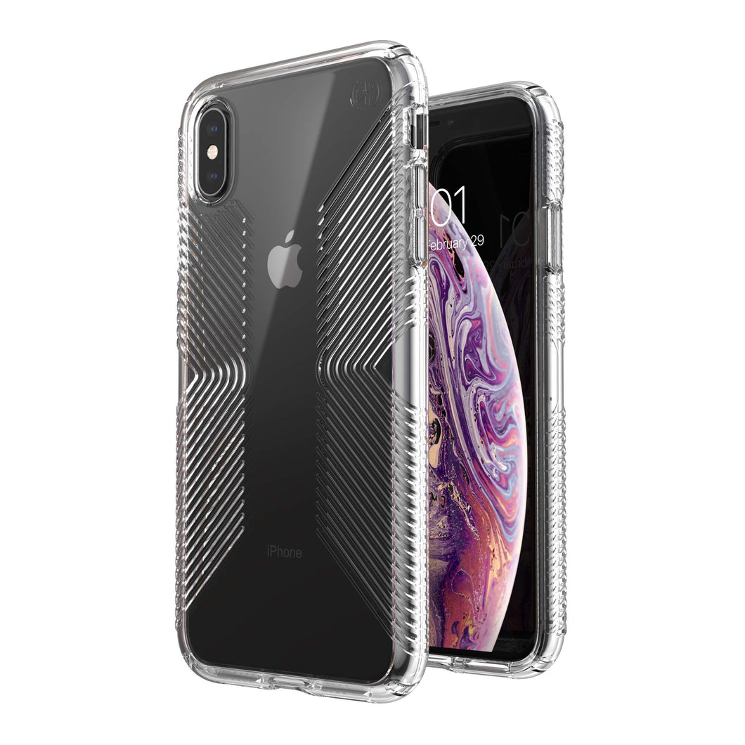 iPhone XS Max Speck Presidio Perfect-Clear With Grips Case