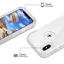 Load image into Gallery viewer, iPhone XS Max Transparent ShockProof Heavy Duty Clear Case

