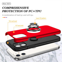 Load image into Gallery viewer, Magnetic Ring Holder Shockproof Cover Case for iPhone 11
